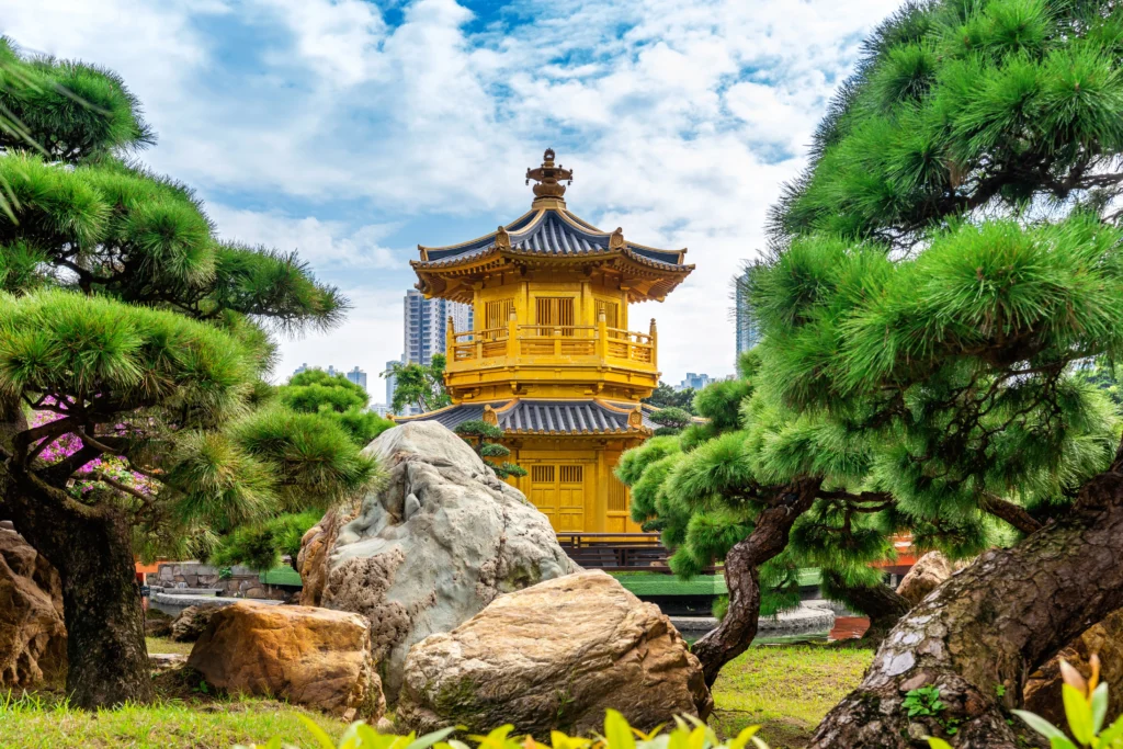 Čína Hong Kong Zlatý pavilon