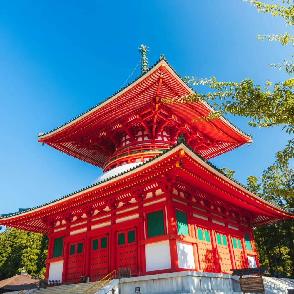 Japonsko Kongobu-ji Kompon Daito Koyasan
