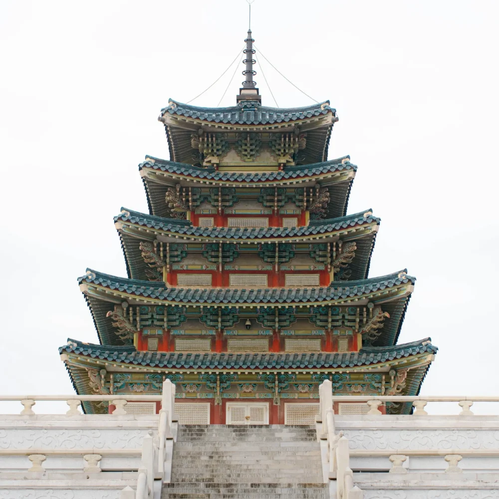Jižní Korea pagoda detail