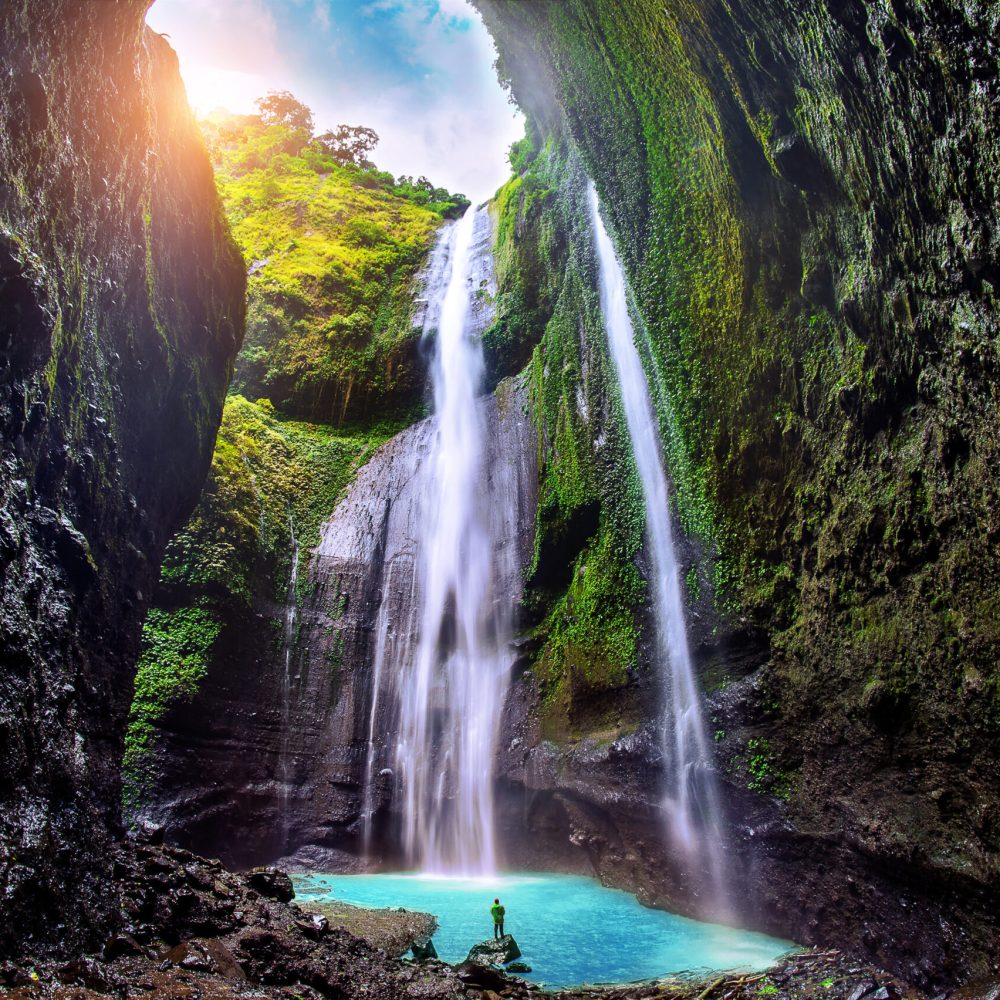 Indonésie Madakaripura Waterfall is the tallest waterfall Java