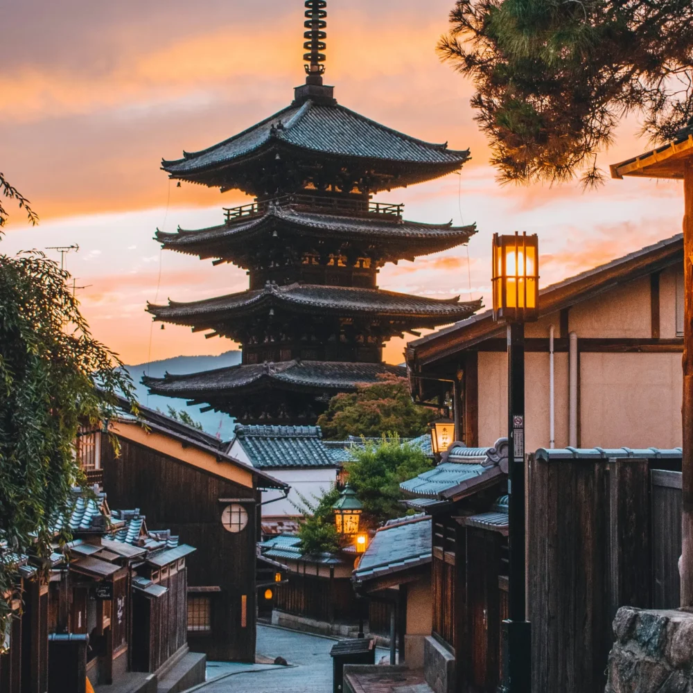 Japonsko Kyoto Kjóto ulice
