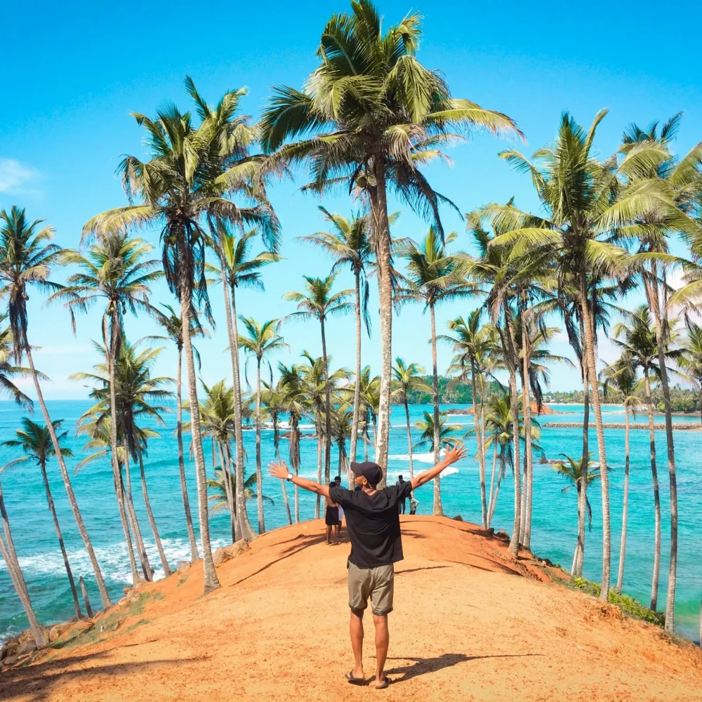 sri lanka pláž foto