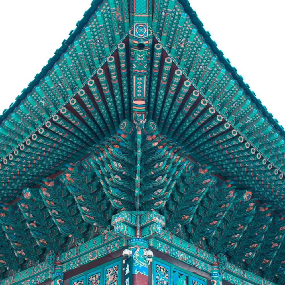 Jižní Korea zelená pagoda